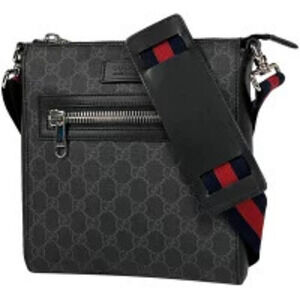 Gucci Messenger Bag GG Sherry Web Shoulder Supreme Black